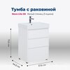 Aquanet 307072 Тумба с раковиной Nova Lite 60 3 ящ. цв. бел. глянец (307072)
