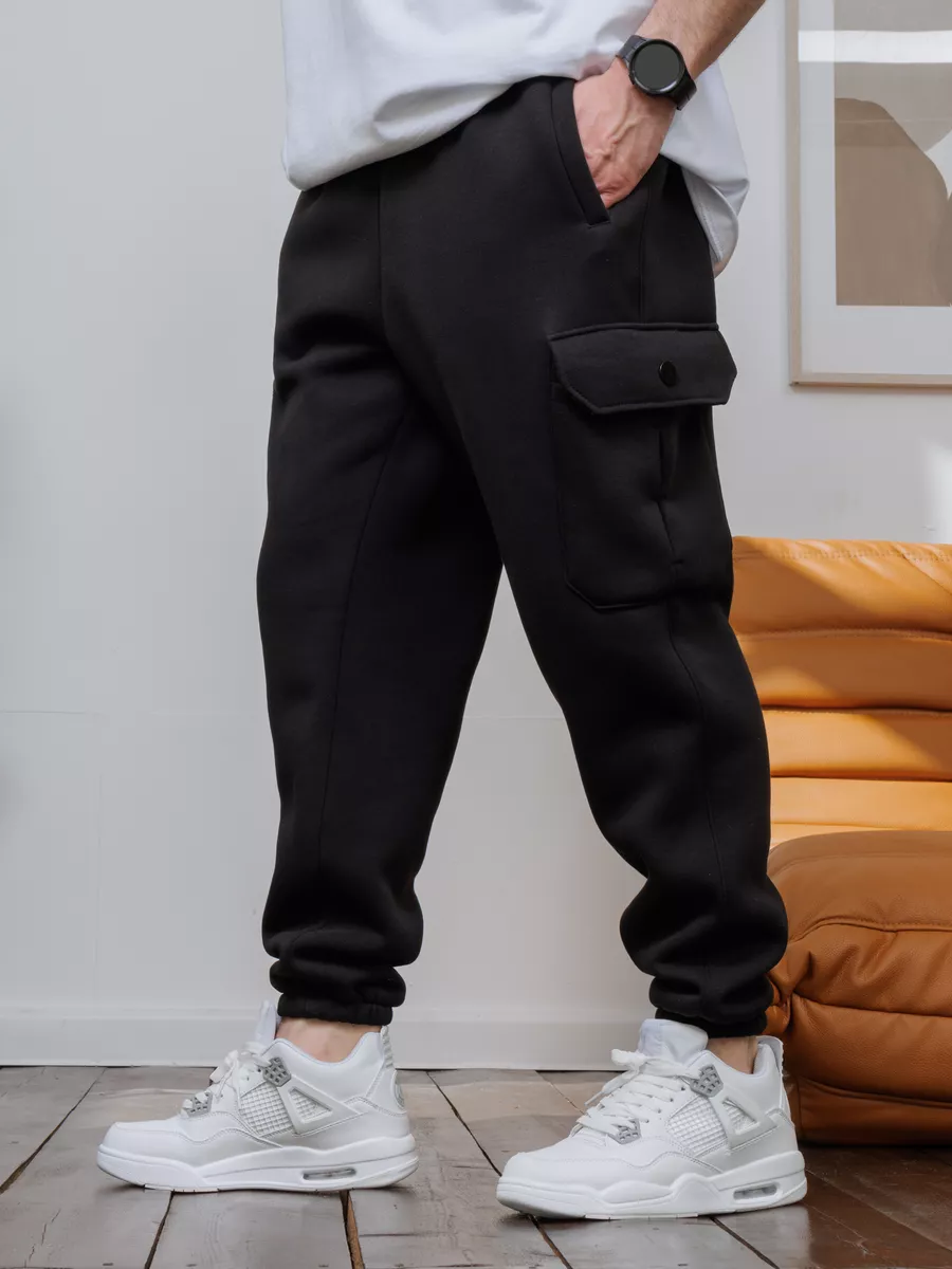 Теплые джоггеры с флисом