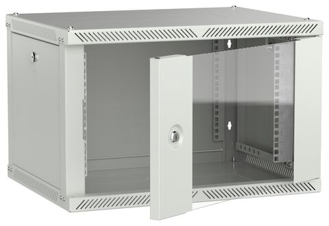 ITK LINEA W Шкаф 6U 600х450мм дверь стекло серый 2.0