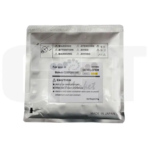 Девелопер для KONICA MINOLTA Bizhub C220/C280/C360 (CET) Yellow, 210г/пак, 114000 стр., CET8435