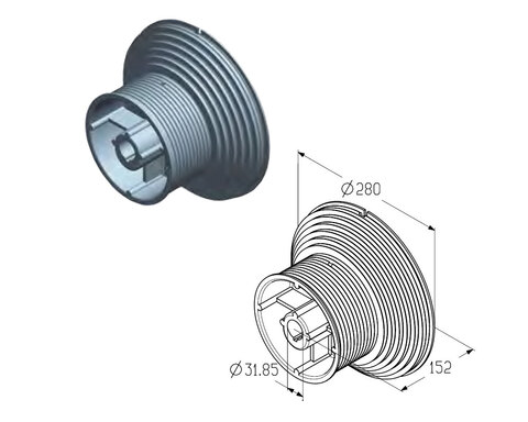 ALUTECH Барабан, CD164H-5 / 4