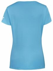 Женская теннисная футболка Babolat Play Cap Sleeve Top Women - cyan blue