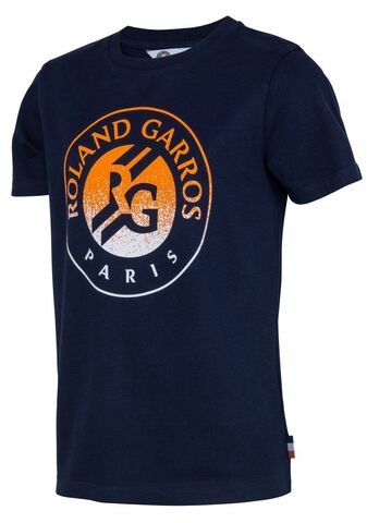 Детская теннисная футболка Roland Garros Big Logo 2024 T-Shirt - navy