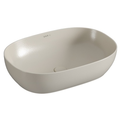 Vitra 7995B066-0016 Чаша Outline Recycled, овальная, 60x41 см, без перелива, матовый тауп