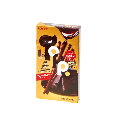 Палочки бисквитные "ТОППО" с какао начинкой, Lotte 40гр