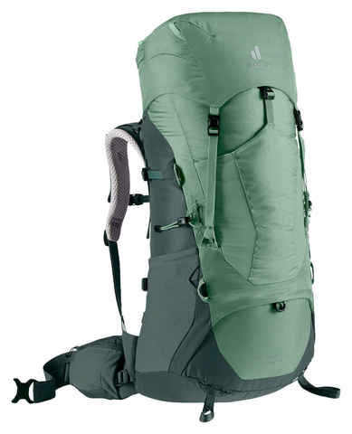 Картинка рюкзак туристический Deuter Aircontact Lite 45+10 SL aloe-forest - 1