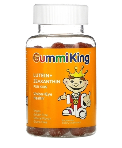 GummiKing, лютеин и зеаксантин для детей, 60 жевательных таблеток со вкусом манго