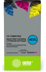 Картридж струйный Cactus CS-T6M07AE №903XL пурпурный (14.2мл) для HP OJP 6950, 6960, 6970