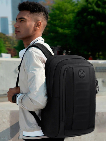 Картинка рюкзак городской Ozuko 9695 Black - 3