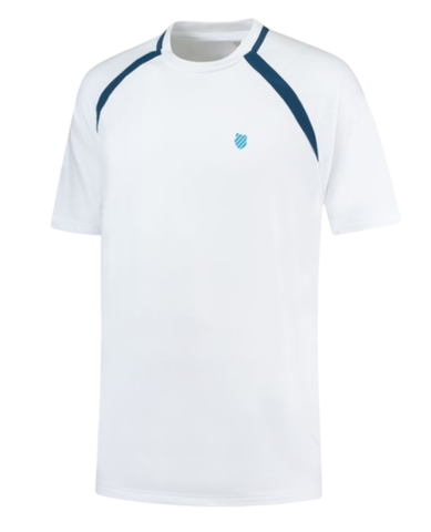 Теннисная футболка K-Swiss Tac Hypercourt Mesh Crew 2 - white