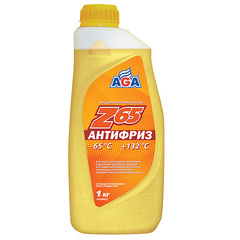 Антифриз AGA желтый (-65/+132) готовый 1 кг