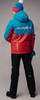 Утеплённый прогулочный лыжный костюм Nordski Montana Blue-Red мужской