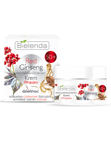 BIELENDA RED GINSENG крем с эффектом лифтинга против морщин 50+ день/ночь 50 мл (*6)