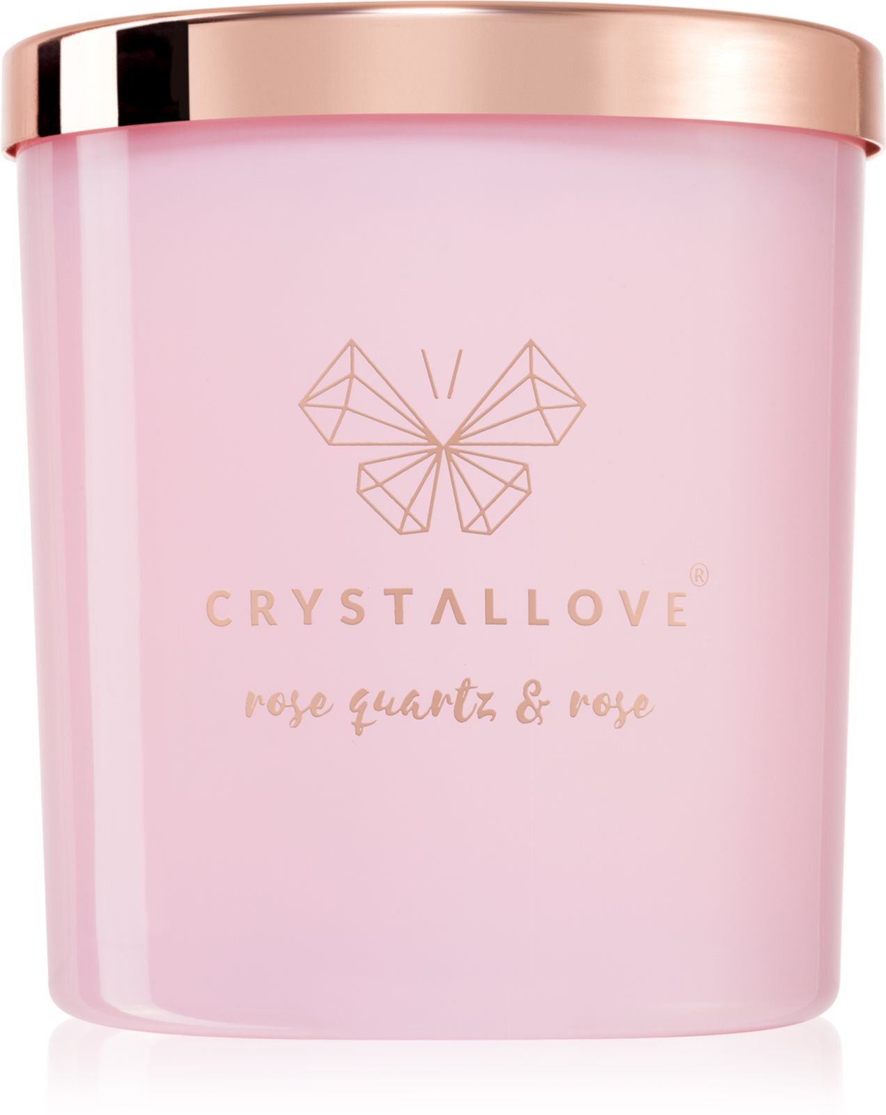 Crystallove ароматическая свеча Crystalized Scented Candle Rose Quartz &  Rose купить в Москве | Доставка по России.