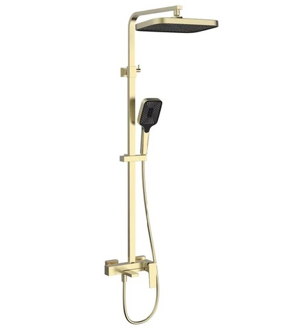 Vincea Cube VSFS-4C12BG Душевая стойка, брашированное золото