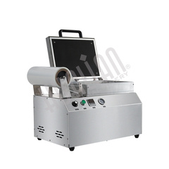 Скин-упаковочная машина HLV-300VST NEW на два лотка глубина лотка 40 мм