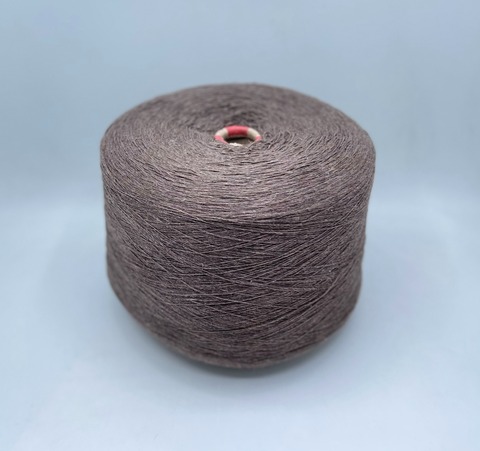 Бобинная пряжа (пр.Италия),1500м/100гр, 80% шерсть, 20% полиамид , цвет-Коричнево-серый,неоднотонный, арт.31453