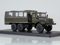 Ural-4322 NZAS-4211 shift work bus khaki 1:43 Start Scale Models (SSM)