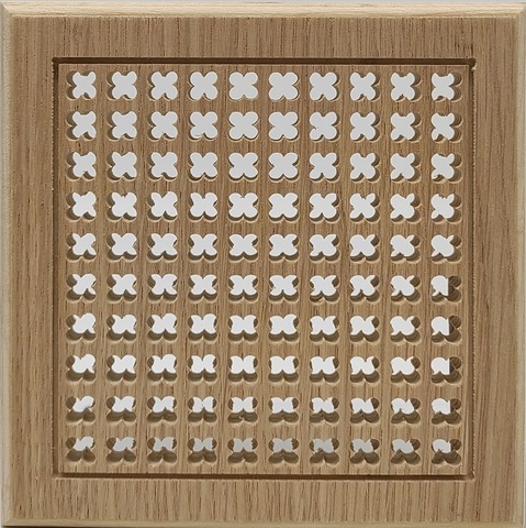 Решетка декоративная деревянная на магнитах Пересвет К-04 200х200мм