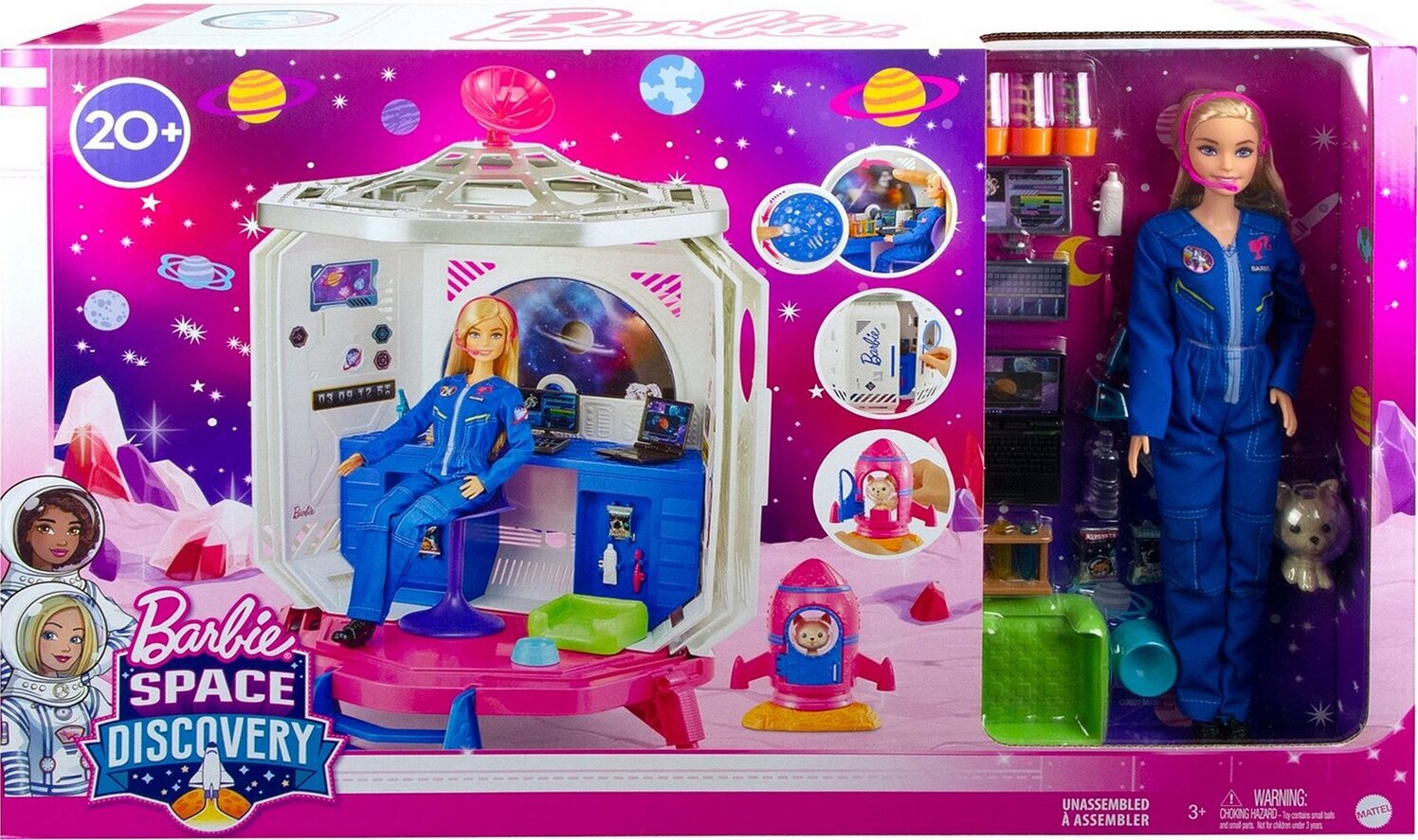 Техноволна - Набор игровой Mattel Barbie Космическая станция, GXF27 ...