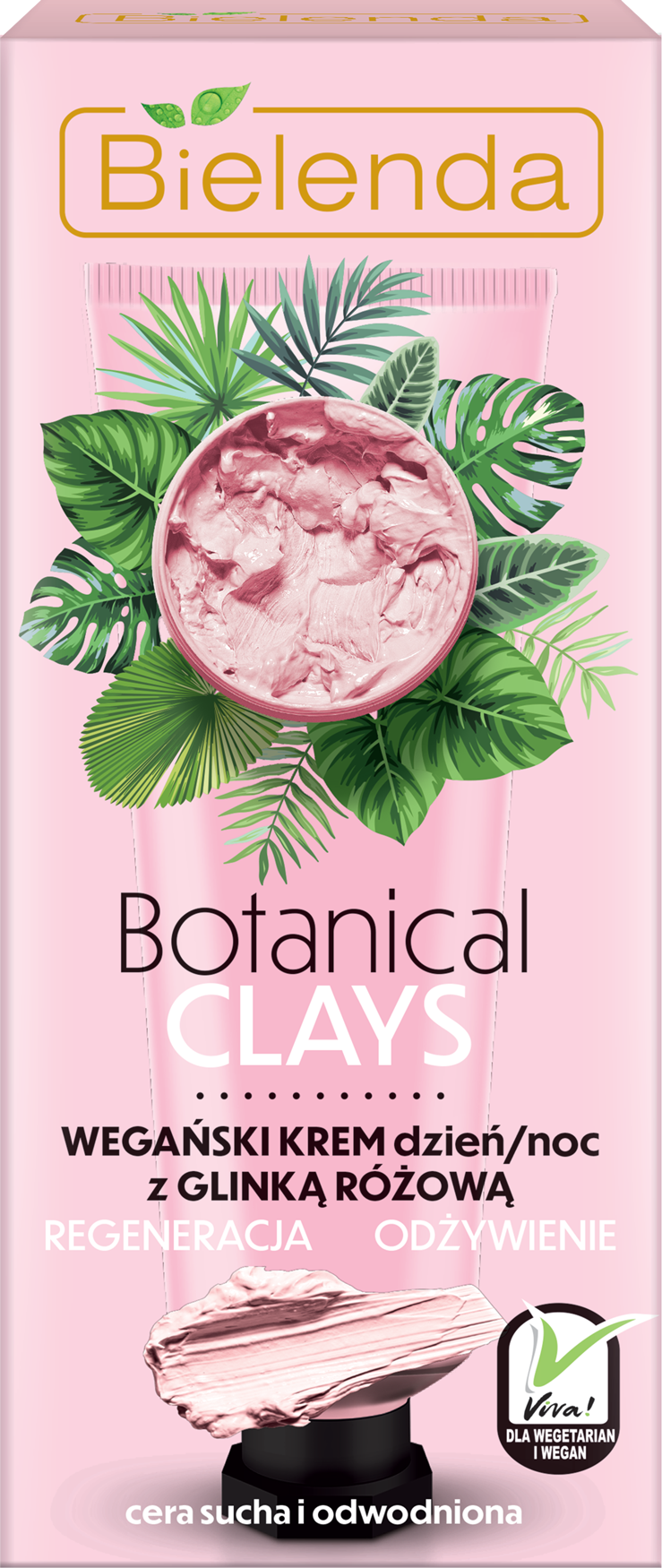 BIELENDA BOTANICAL CLAYS веганский крем с розовой глиной день/ночь 50 мл (*6)