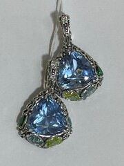 Багатель (серьги из серебра)