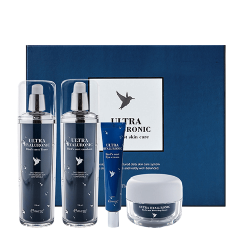 Esthetic House Ultra Hyaluronic Acid Bird's Nest Skin Care Set набор увлажняющих средств для кожи лица и век с экстрактом ласточкиного гнезда