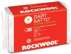 Плита из каменной ваты Роквул Лайт Баттс 1000х600х100мм (3м2=0,3м3) (5шт)