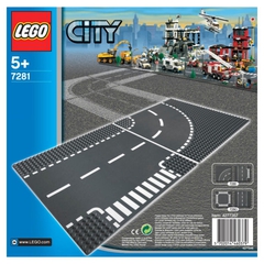 LEGO City: Т-образный перекрёсток и поворот 7281