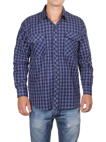685-2 рубашка мужская, темно-синяя