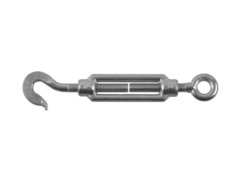 ЗУБР DIN 1480, М12, кованая натяжная муфта, 4 шт, талреп крюк-кольцо, Профессионал (4-304355-12)