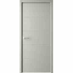 Купить Межкомнатная дверь эмаль Геометрия 4 серая глухая