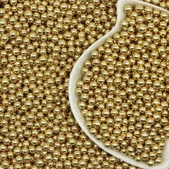 Шарики сахарные золото 4мм 50 гр