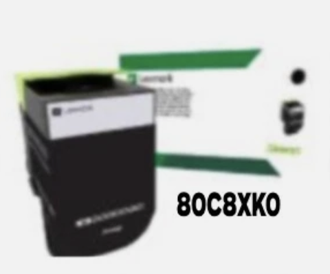 Картридж Lexmark, черный, сверхвысокой ёмкости CX510x, арт. 80C8XK0 / 80C8XKE / 80C0X10