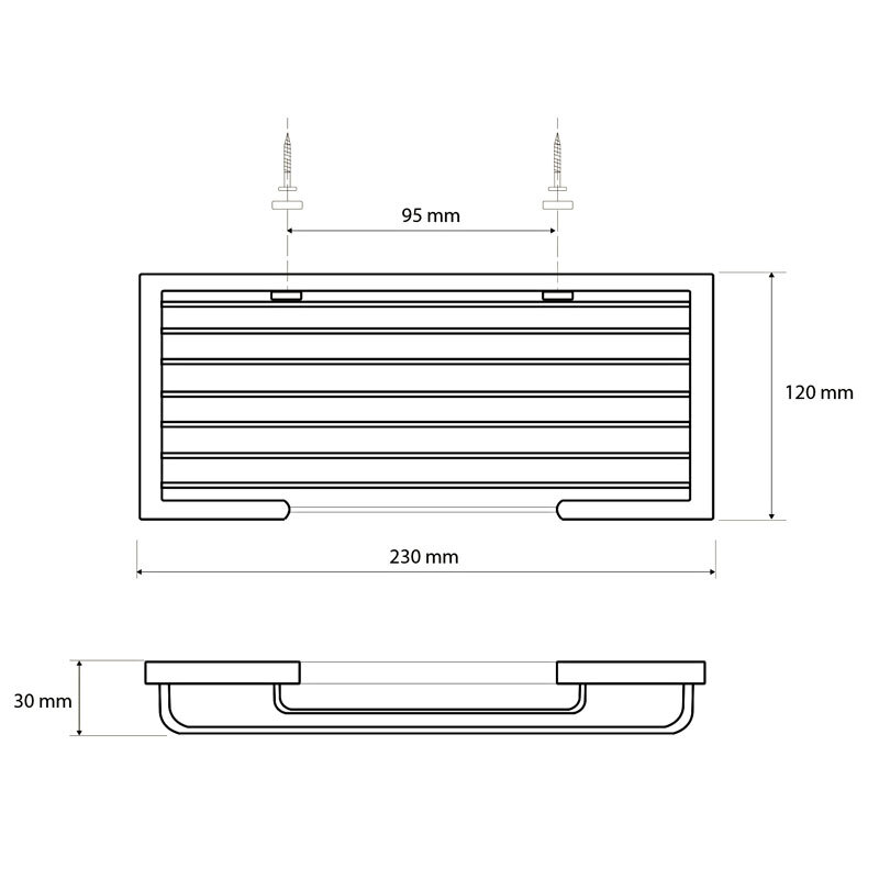 полка для душевой Bemeta нержавейка