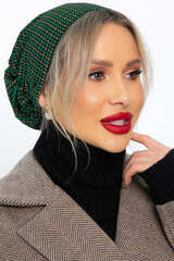 Чалма с резинкой (зелено-бежевая) ЧР9-23М LT Collection