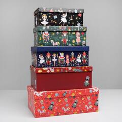 Коробка одиночная, Прямоугольник, «Щелкунчик», 22*14*8 см, 1 шт.