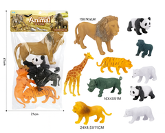 Набор диких животных+лев 8099 42*21 9 в уп