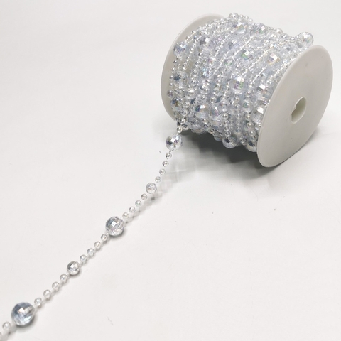 Бусы на бобине, Соединительные, Хамелеон, 12+7+4 мм, 10 м