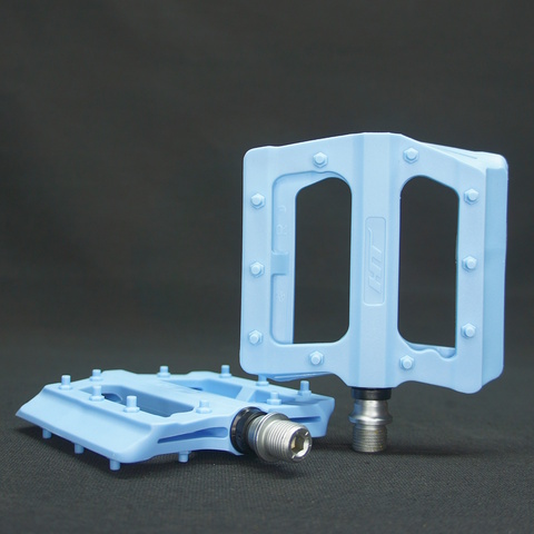 Педали для велосипеда HT PA-12 нейлоновые голубые