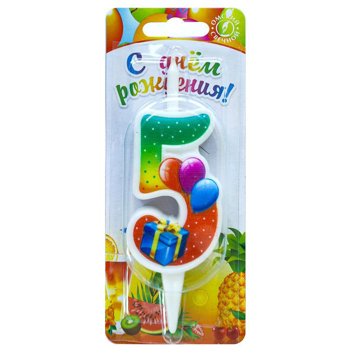 Свеча-цифра тортовая 