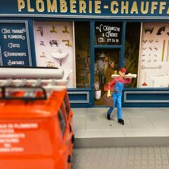 Citroen C25 D Diorama: Plumber Altaya 1:43