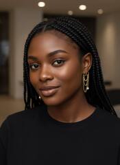 54054-  Серьги-пусеты  DIOR с подвесками цепочками