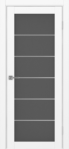 Турин_501АСС.2 молдинг алюм.хром.30 ЭКО-шпон Белый снежный-Графит матовое