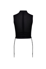 Топ с горлом TANZANIA Чёрный