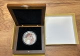 K16887 2010 Ниуэ 1 доллар Знаки зодиака, Водолей, Ag-925, в деревянном футляре