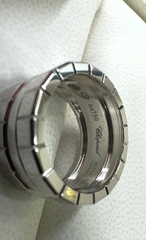 Кольцо широкое CHOPARD ICE CUBE без камней white/rose VGOLD