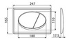 Alcaplast M72 Клавиша смыва для унитаза