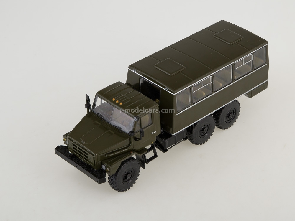 Ural-4322 NZAS-4211 shift work bus khaki 1:43 Start Scale