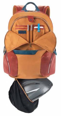 Рюкзак унисекс Piquadro Coleos, чёрный, кожа искусственная/кожа натуральная (CA2943OS/N)